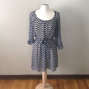 Chevron print dress
